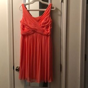 David’s Bridal Short Bridesmaid Dress w/ Cowl Back